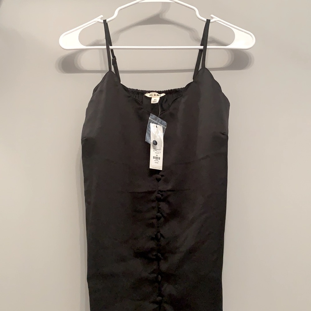 Francesca's Miami Scalloped Button Down Camisole
